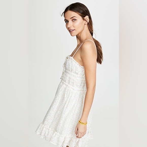 Red Carter “Ruby” Mini-Dress with Metallic Gold Accents. Size Small. - Picture 4 of 17